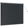 vidaXL Window Blind with Curtains Manual Black Aluminium