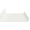 vidaXL Floating Shelf Wall-mounted 2 pcs White 60 x 8.5 x 2.5 cm Steel