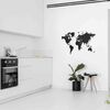 MiMi Innovations World Map Wall Decor Luxury Puzzle Black 100x60 cm
