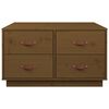 vidaXL Coffee Table Honey Brown 80x80x45 cm Solid Wood Pine