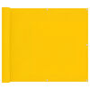 vidaXL Balcony Screen Yellow 100 x 700 cm Oxford Fabric