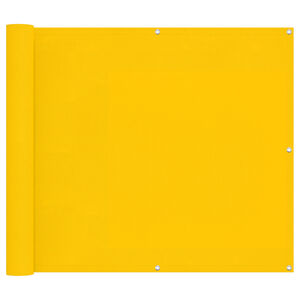 vidaXL Balcony Screen Yellow 100 x 700 cm Oxford Fabric