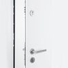 vidaXL Front Door White 100x200 cm Aluminium