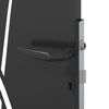 vidaXL Garden Gate with Lock Black 85 x 175 cm Powder-coated steel