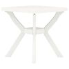 vidaXL Bistro Table White 70x70x72 cm Plastic