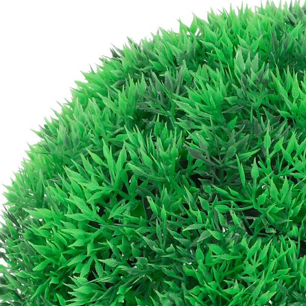 vidaXL Artificial Boxwood Balls with LED Lights 2 pcs Green 22 cm