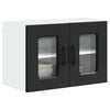 vidaXL Kitchen Cabinet with Storage Kalmar 2 pcs Black 60 x 31 x 40 cm