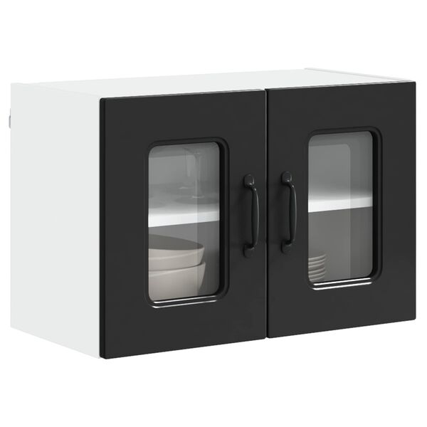 vidaXL Kitchen Cabinet with Storage Kalmar 2 pcs Black 60 x 31 x 40 cm