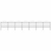 vidaXL Garden Fence with Spear Top Steel 1248x175 cm Black