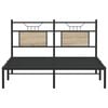 vidaXL Bed Frame without Mattress Sonoma Oak 137x190 cm Engineered Wood