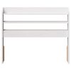 vidaXL Headboard with Shelves White 75 cm Solid Wood Pine