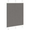 vidaXL Pleated Blind Anthracite 110x100 cm Fabric Width 109.4 cm Polyester
