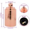 vidaXL Lamp Holders 2 pcs Rose Gold E27