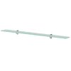 vidaXL Floating Shelves 2 pcs Glass 100x10 cm 8 mm