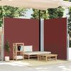 vidaXL Retractable Side Awning Brown 200x600 cm