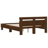 vidaXL Bed Frame without Mattress Brown Oak 120x190 cm Small Double