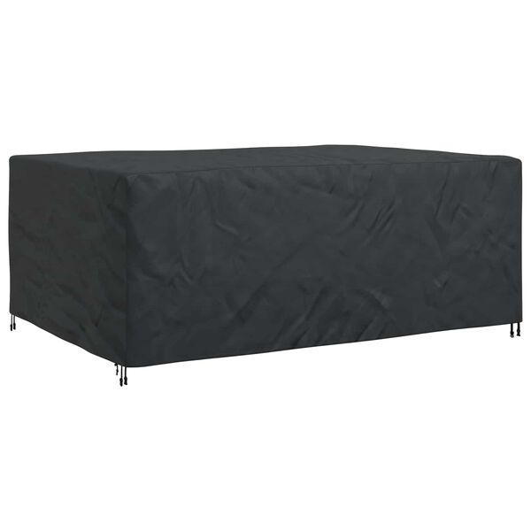 vidaXL Furniture Cover Plain Black 280 x 204 x 106 cm 600D