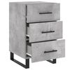 vidaXL Bedside Cabinet Concrete Grey 40x40x66 cm Engineered Wood