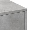 vidaXL Narrow Bathroom Cupboard with Wheels Concrete Grey Engineered Wood