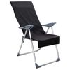 vidaXL Outdoor Chair Towels 2 pcs Black 130 x 60 cm