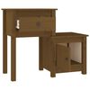 vidaXL Bedside Cabinet Honey Brown 79.5x38x65.5 cm Solid Wood Pine