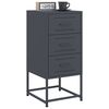 vidaXL Bedside Cabinet Anthracite 36x39x78 cm Steel