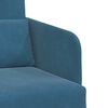 vidaXL Sofa Bed Blue 65 x 80 x 83 cm Velvet