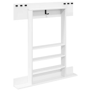 vidaXL Billiard Cue Stand Engineered Wood 93 x 12 x 103 cm Gloss White