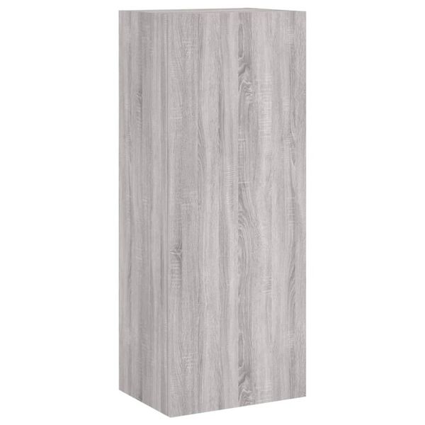 vidaXL TV Wall Cabinet Grey Sonoma 40.5x30x102 cm Engineered Wood