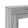 vidaXL Fireplace Surround Grey Sonoma 100x30x87.5 cm Engineered Wood