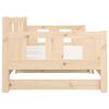 vidaXL Pull-out Day Bed without Mattress Solid Wood Pine 2x(90x200) cm