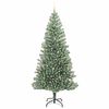 vidaXL Artificial Christmas Tree Snow Flocked with LED Light 240 cm