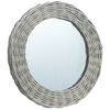 vidaXL Mirror 50 cm Wicker
