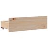 vidaXL Bed Frame without Mattress with Drawers 75x190 cm Small Single Solid Wood Pine