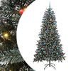 vidaXL Artificial Christmas Tree with 300 LEDs with Stand Green 210 cm