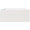 vidaXL Garden Planter White 110x110x49.5 cm Solid Wood Pine