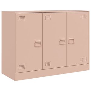 vidaXL Sideboard Pink 99x39x73 cm Steel