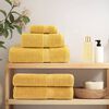 vidaXL Premium Towels "SOLUND" 2 pcs Gold 100x200 cm 600 gsm