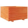 vidaXL Garden Planter Wax Brown 80x80x49.5 cm Solid Wood Pine