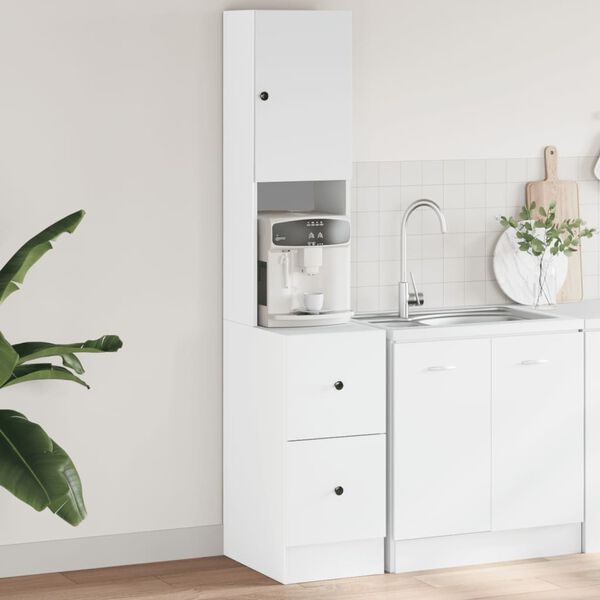 vidaXL Kitchen Cabinet White 35x50x180 cm Engineered Wood