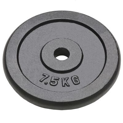 vidaXL Weight Plates 4 pcs 4x7.5 kg Cast Iron