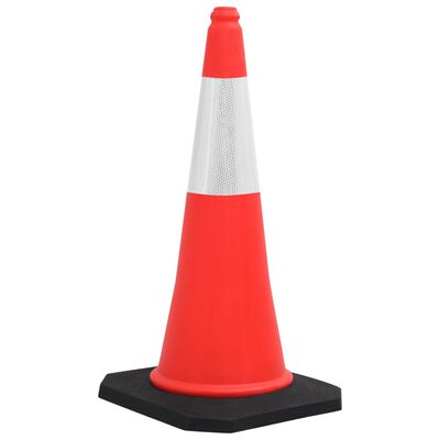 vidaXL Reflective Traffic Cones with Heavy Bases 4 pcs 75 cm