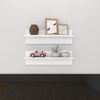 vidaXL Wall Shelf 2 pcs White 60x11.5x18 cm Engineered Wood