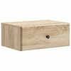 vidaXL Wall-Mounted Bedside Cabinet Sonoma Oak 49 x 34.5 x 20 cm