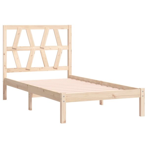vidaXL Bed Frame without Mattress Solid Wood Small Single