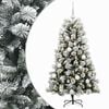 vidaXL Artificial Hinged Christmas Tree with Baubles 150 cm 150 LEDs