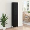 vidaXL Highboard Black Oak 34.5 x 34 x 180 cm Engineered Wood