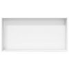 vidaXL Shower Niche Matt White 62x32x9 cm Stainless Steel