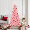 vidaXL Christmas Tree with 300 LEDs with Stand Pink 180 cm PVC