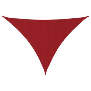 vidaXL Sunshade Sail Oxford Fabric Triangular 2.5x2.5x3.5 m Red
